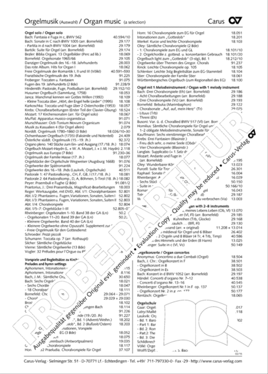 Symphonie No. II pour Orgue Organ scores gallery preview page 65