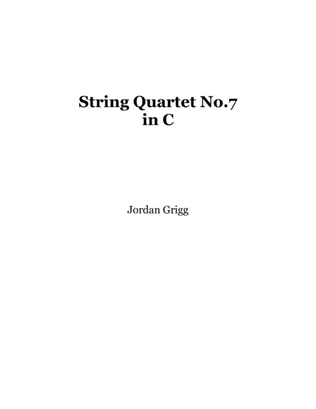 Book cover for String Quartet No.7 in C Score and parts