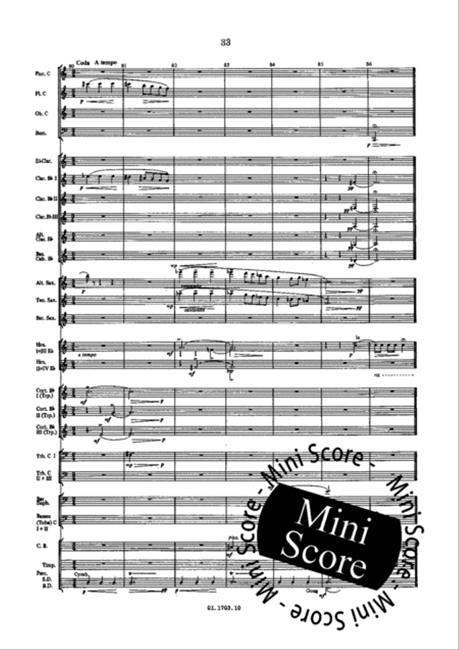 Windmusic Opus 123 Concert Band scores gallery preview page 39