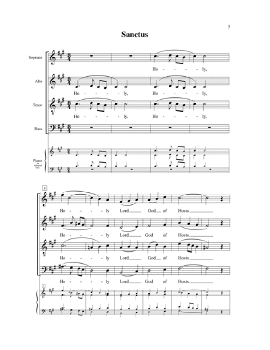 Missa Brevis No. 4 Missa Brevis No. 4 4-Part scores gallery preview page 7