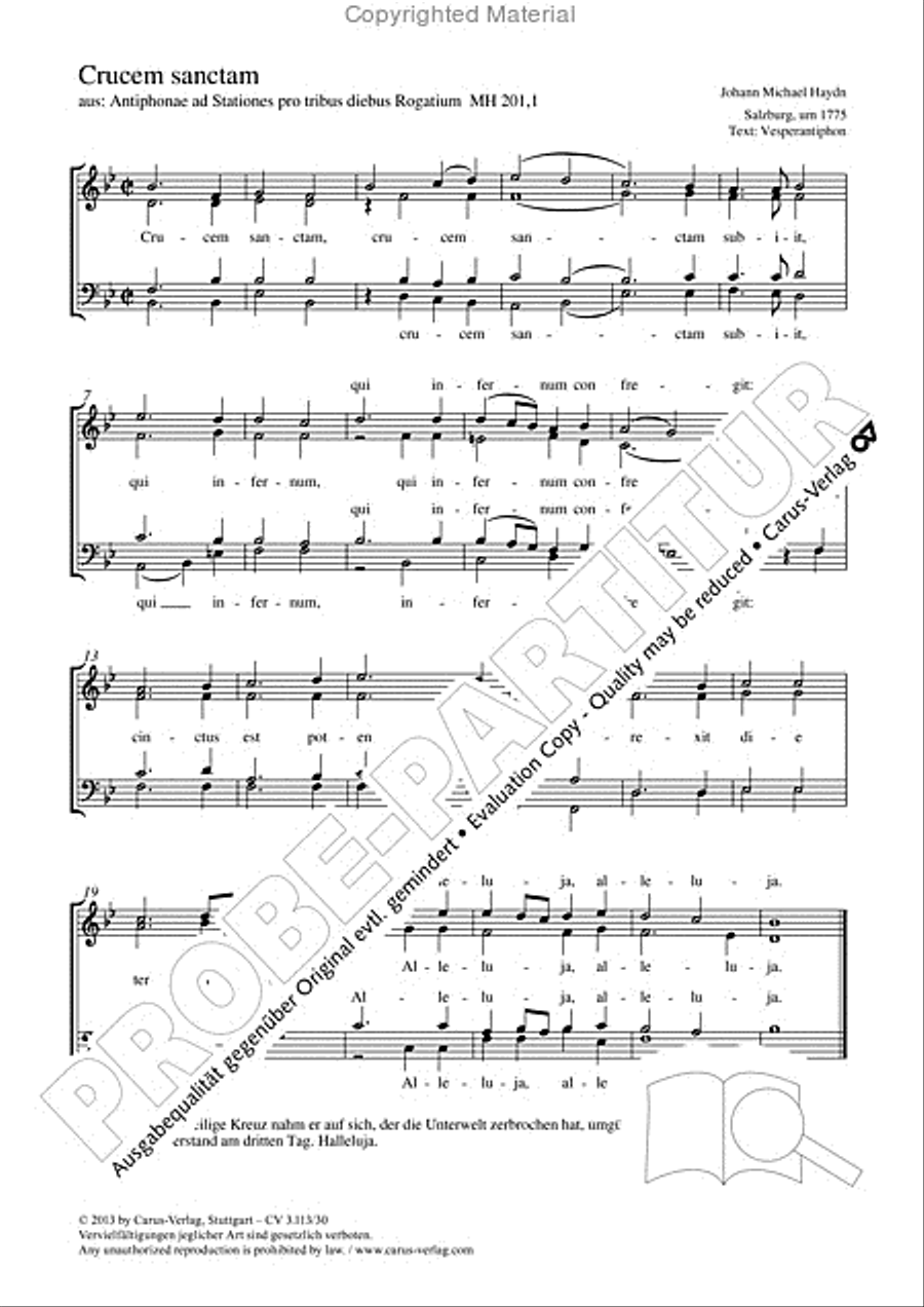 Crucem sanctam Crucem sanctam 4-Part scores gallery preview page 2