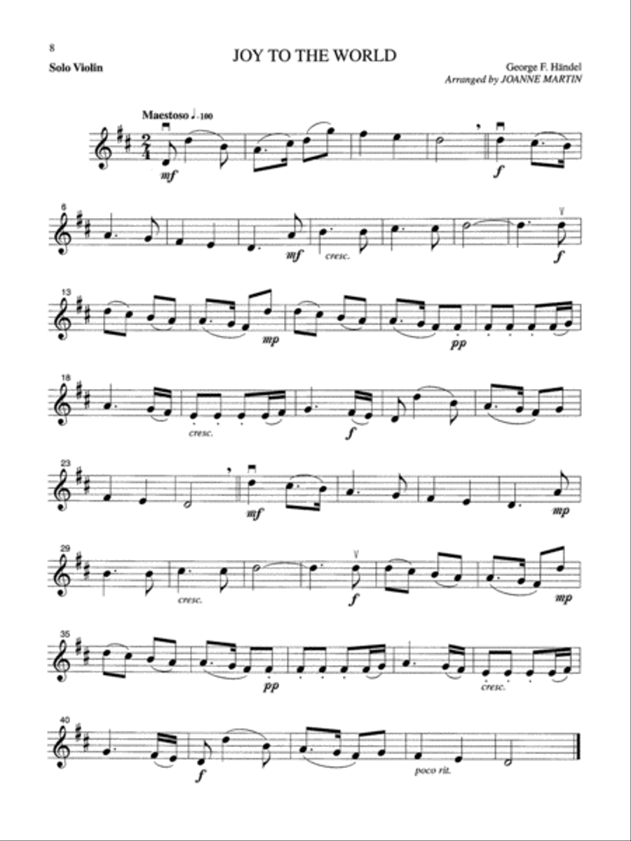 Festive Strings for Solo Instruments Violin Solo scores gallery preview page 5