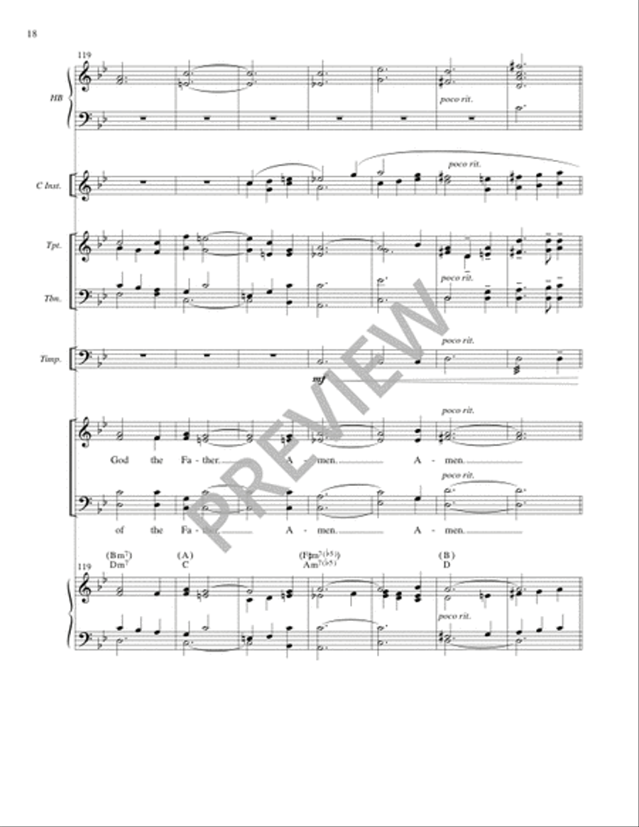 Mass of Creation (Full Score) 4-Part scores gallery preview page 19