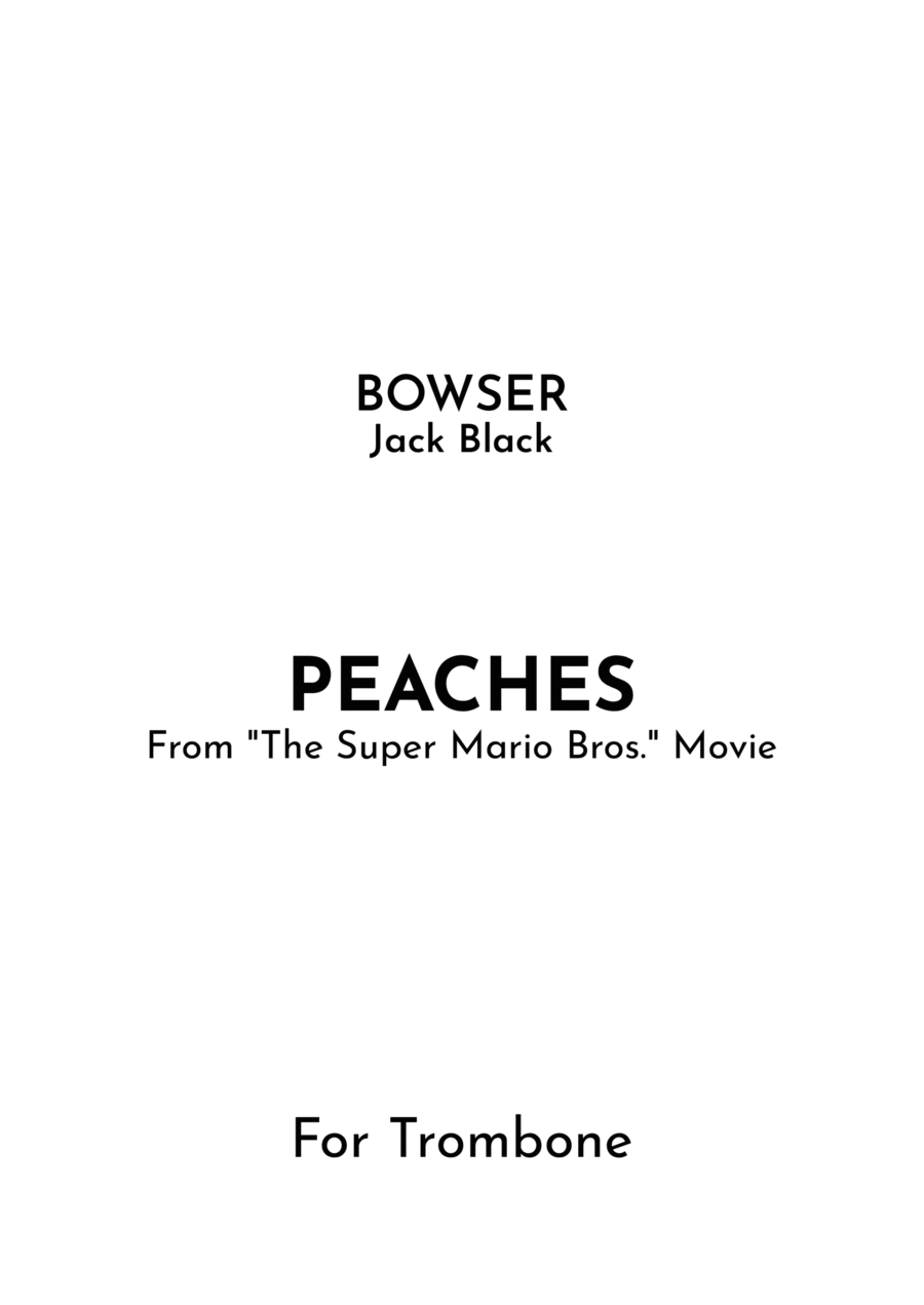 Peaches Trombone Solo scores gallery preview page 1
