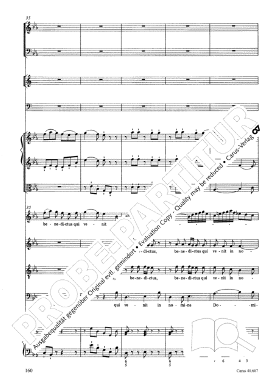 Mass in time of war (Missa in tempore belli) 4-Part scores gallery preview page 169
