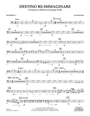 Destino Re-Immaginare (A Fantasy on Motifs of G. Verdi) - Trombone 3