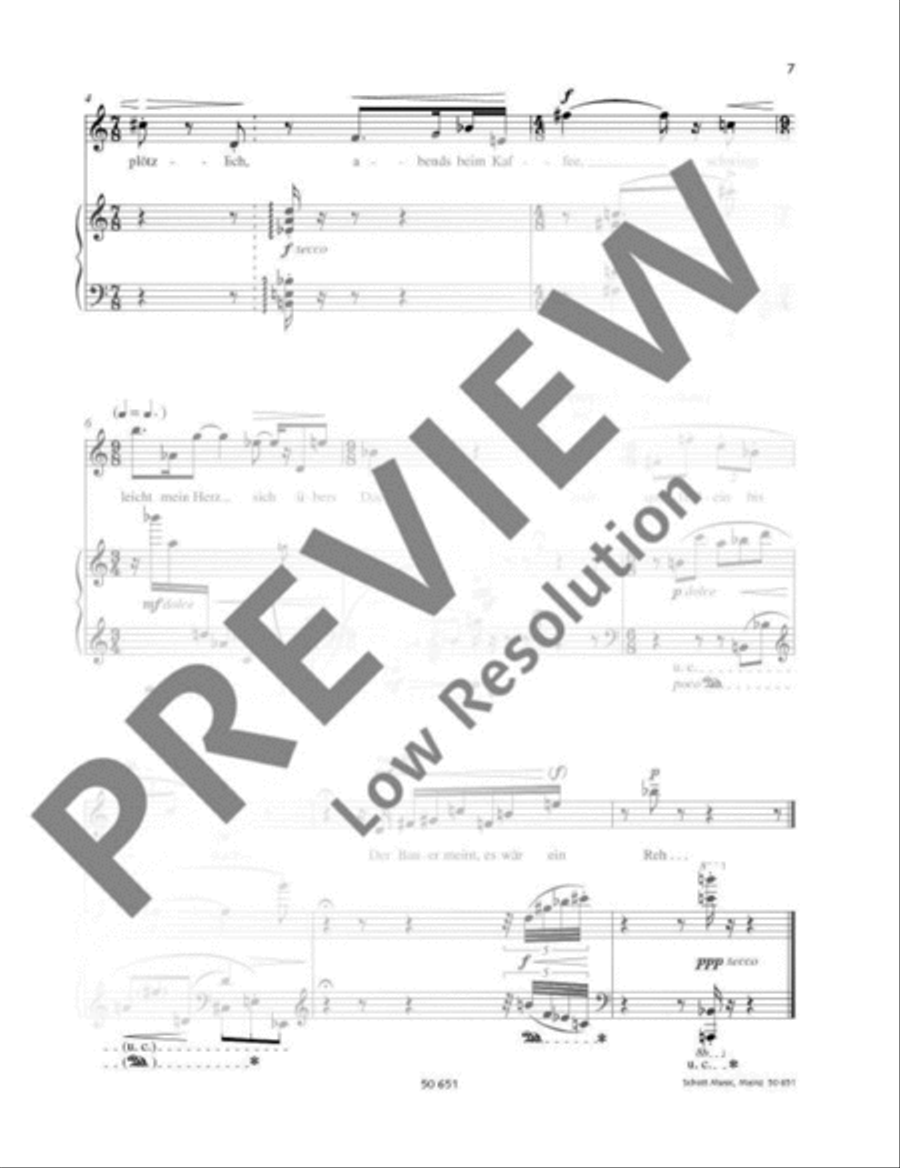 Dörfliche Motive Soprano Voice scores gallery preview page 8
