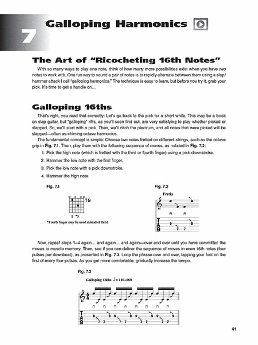 Solo Slap Guitar Electric Guitar scores gallery preview page 6