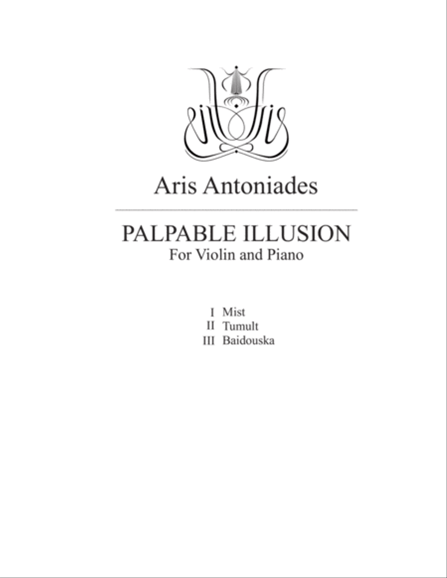Palpable Illusion for Violin and Piano (score + parts) Violin scores gallery preview page 3