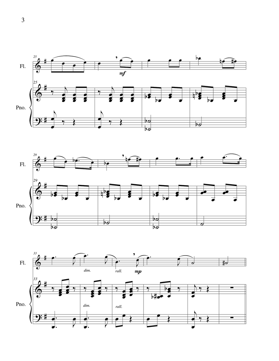 Lionel’s Aria - Flute Solo Flute Solo scores gallery preview page 5