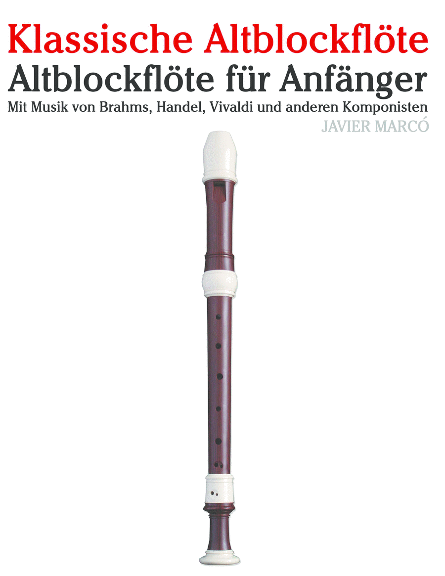Klassische Altblockflöte Alto Recorder scores gallery preview page 1