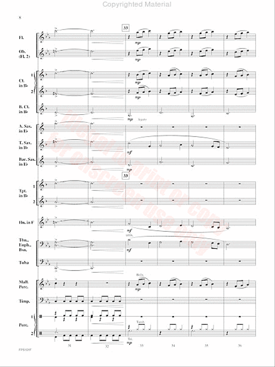 Adversary Adversary Concert Band scores gallery preview page 9