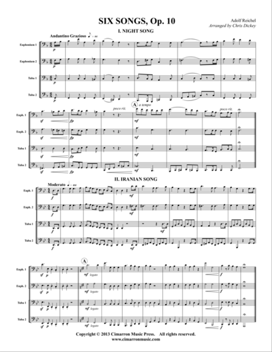 Six Songs, Op. 10 Six Songs, Op. 10 EETT scores gallery preview page 1
