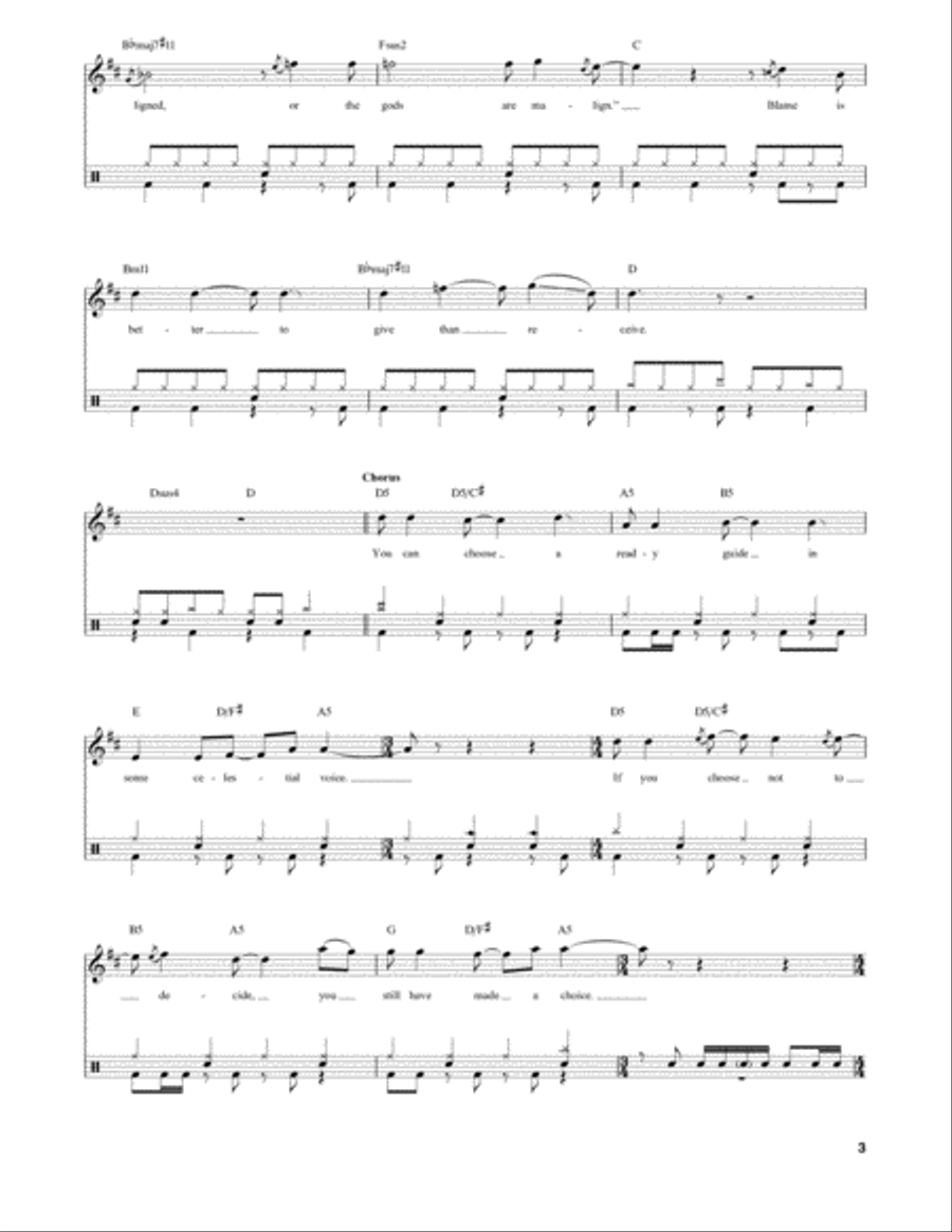 Freewill Freewill Drum Set scores gallery preview page 3