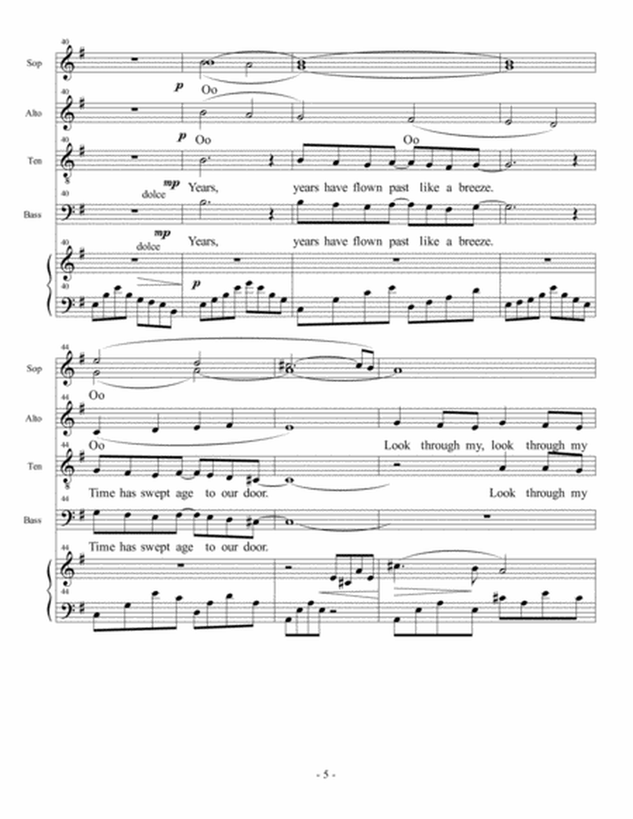 The Colour of Your Voice (originally sung by The Ten Tenors) SATB and piano image number null