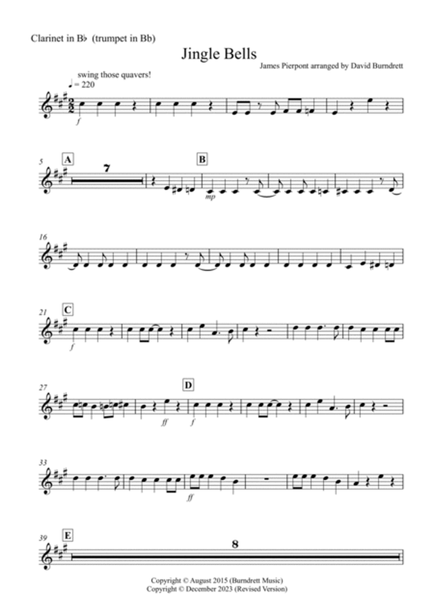 Jingle Bells (Jazzy Style!) for Clarinet or Trumpet and Two Cellos Trio image number null