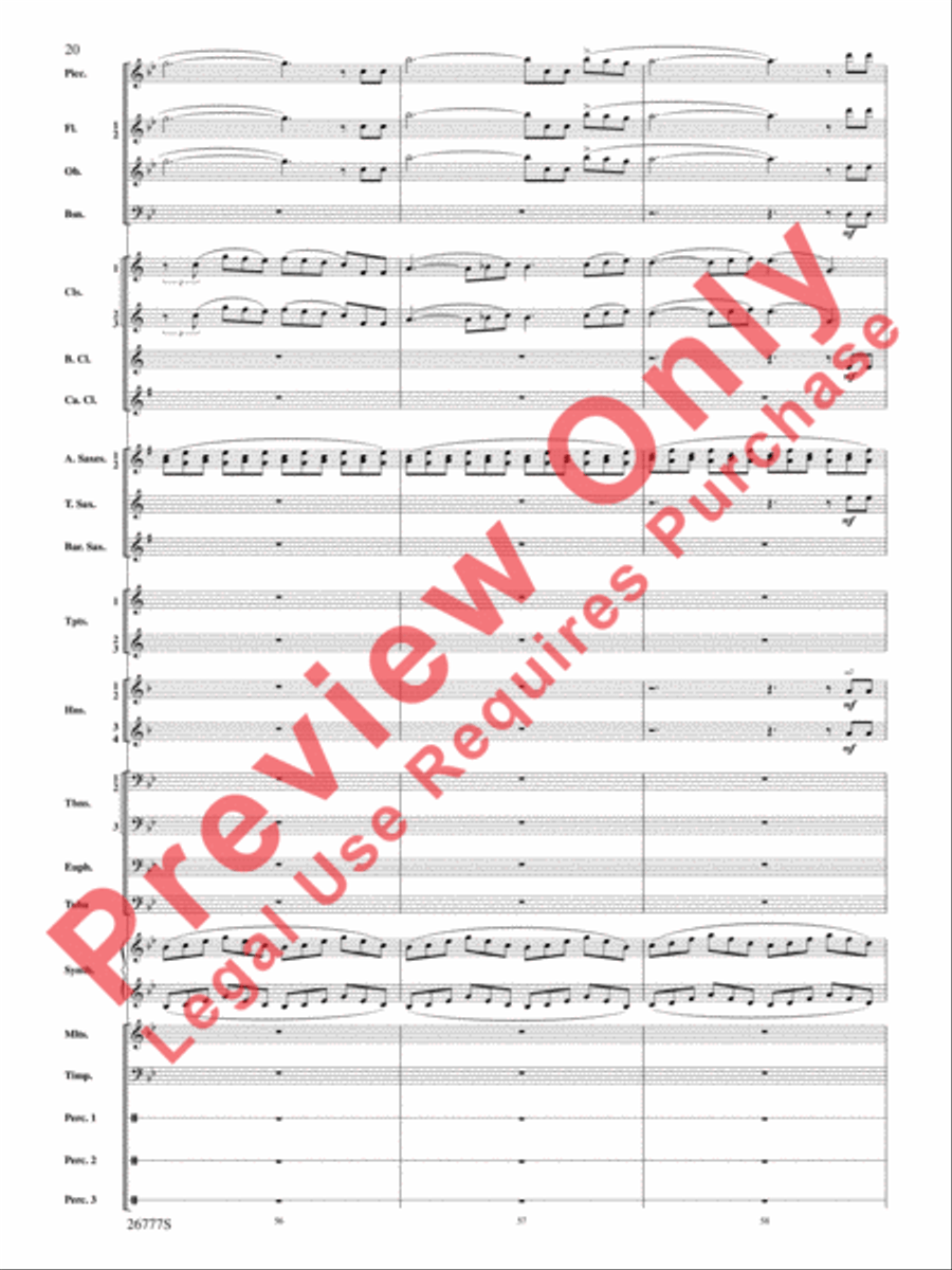 Soaring with John Williams Concert Band scores gallery preview page 21