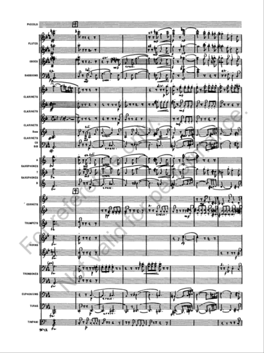 Symphony No. 1 Concert Band scores gallery preview page 15