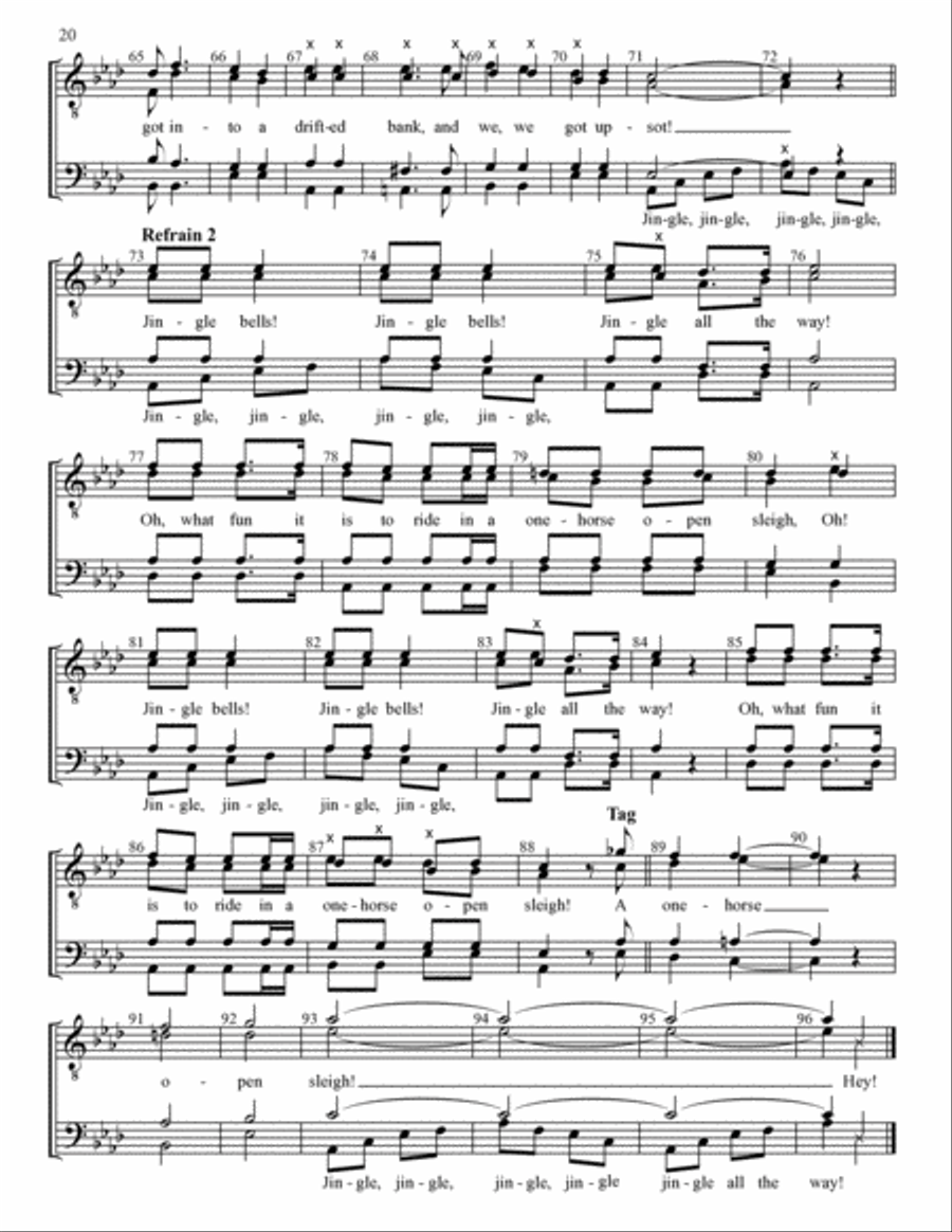 Yuletide Favorites (Volume I) TTBB scores gallery preview page 20