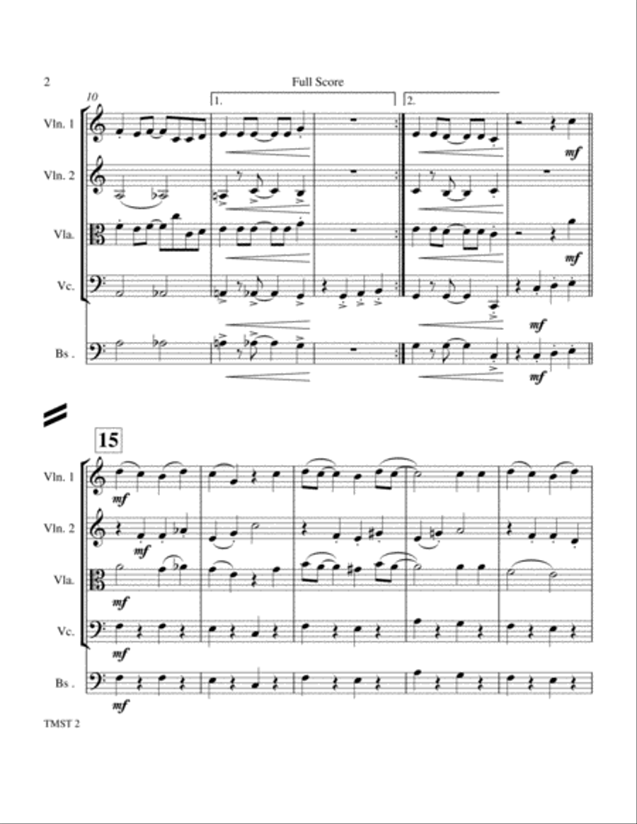 The Muppet Show Theme The Muppet Show Theme String Quartet scores gallery preview page 2