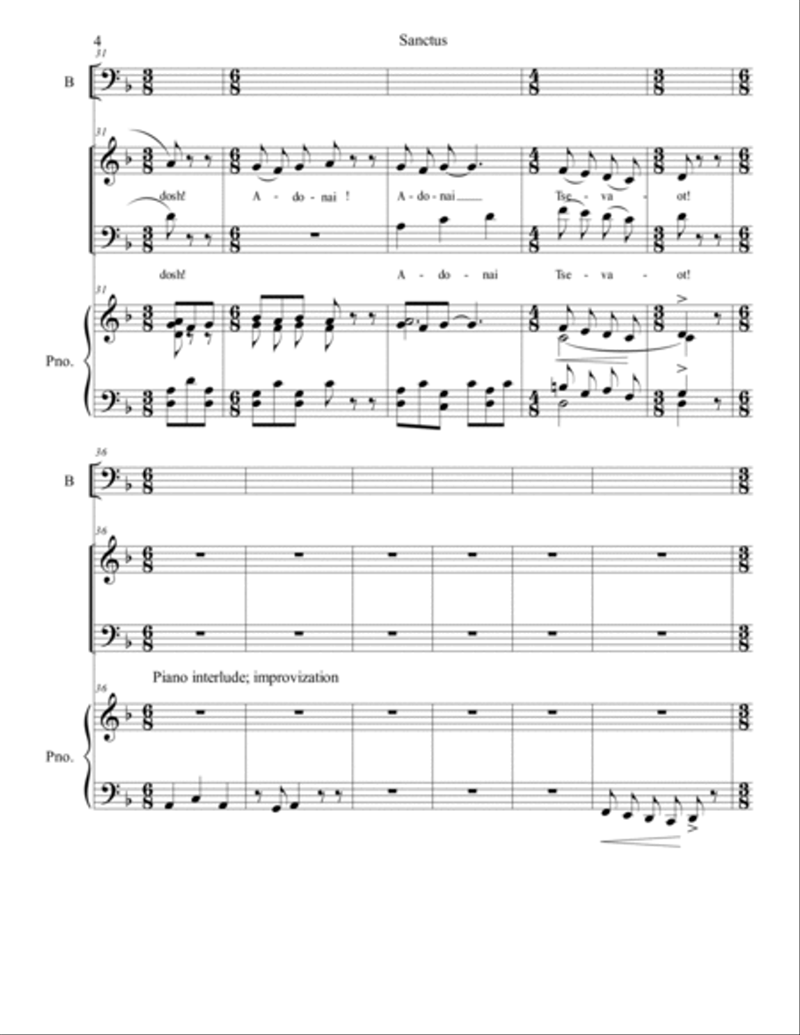 Sanctus 4-Part scores gallery preview page 4