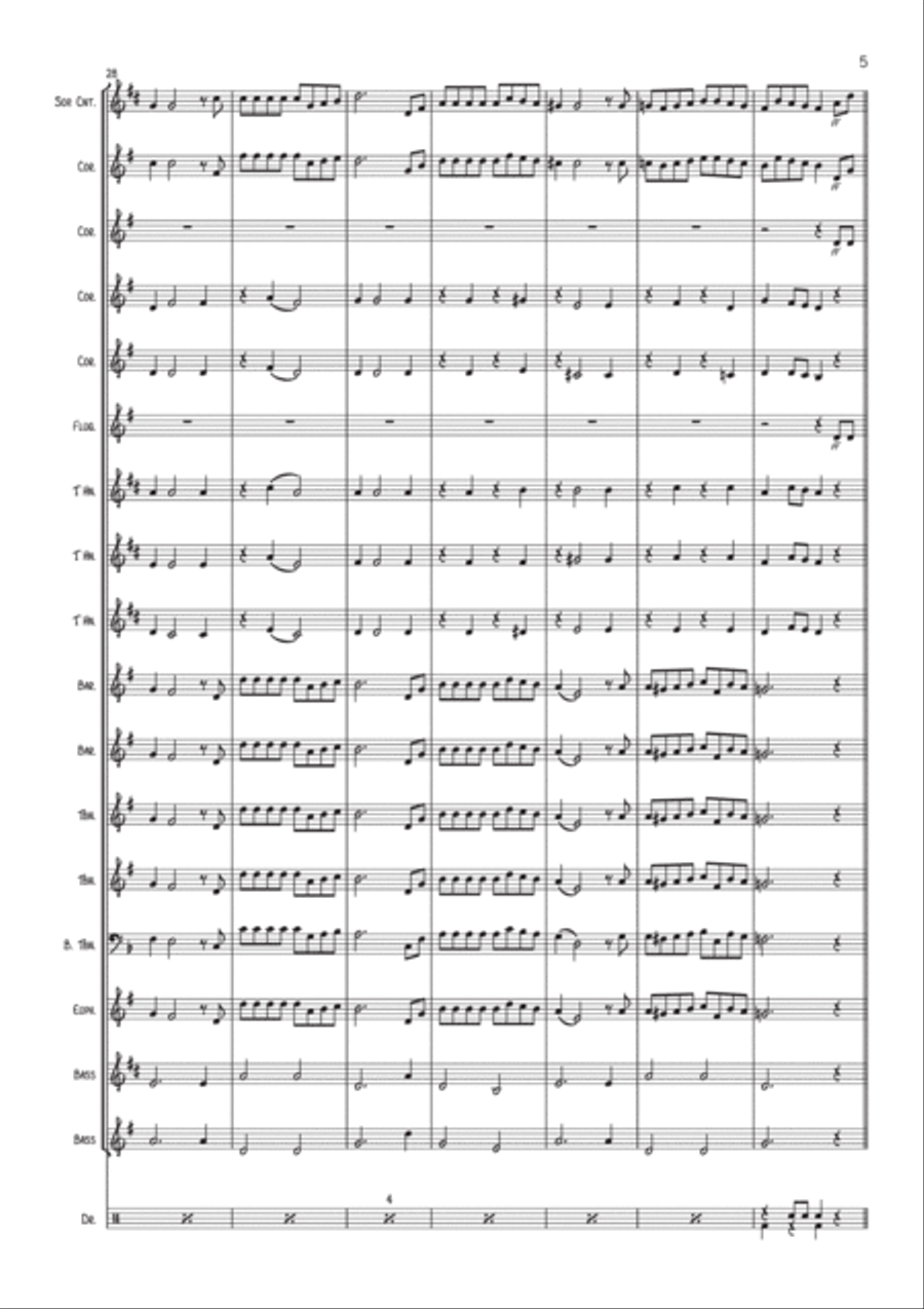 Galway Bay (Irish traditional tune, Brass Band/Ensemble) Galway Bay (Irish traditional tune, Brass Band/Ensemble) Brass Band scores gallery preview page 6