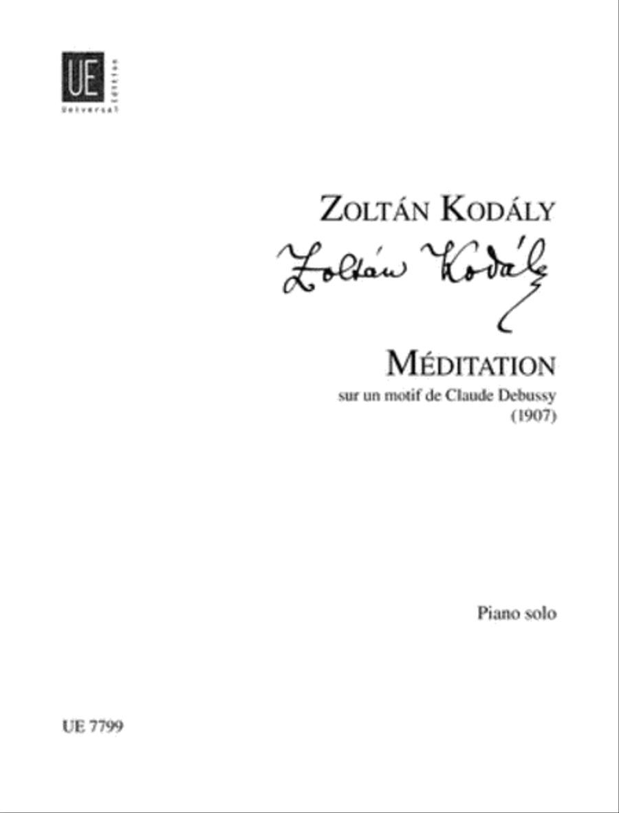 Meditations on A Theme of Debussy School and Community scores gallery preview page 1