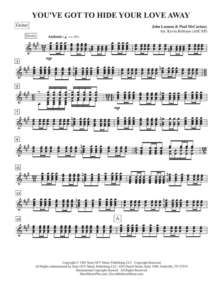 You've Got To Hide Your Love Away Small Ensemble scores gallery preview page 2