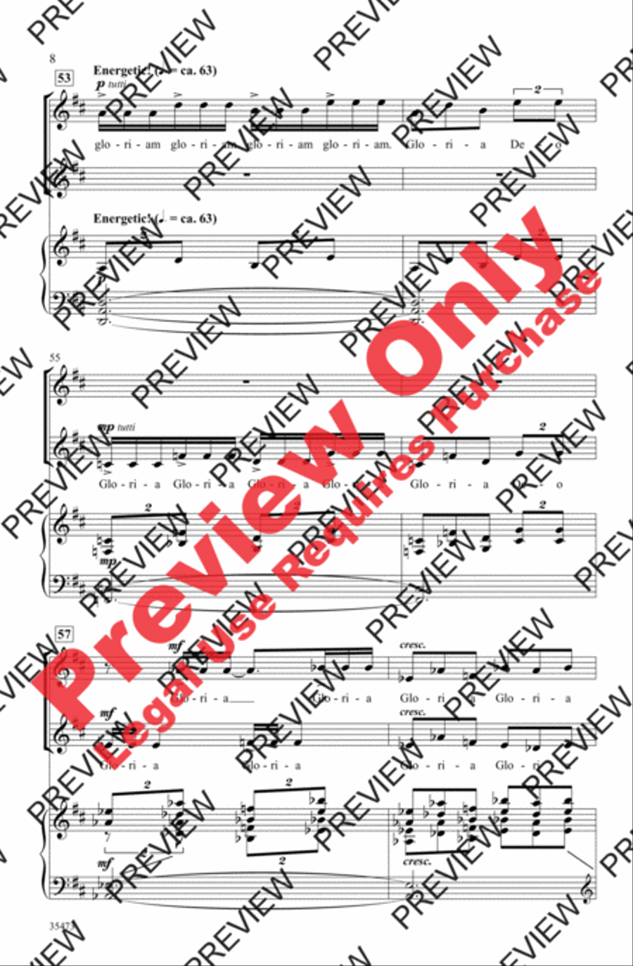 Gloria Women's Choir scores gallery preview page 8