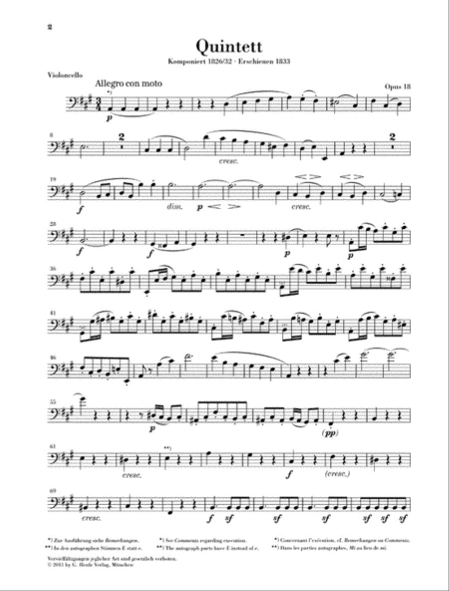 String Quintets, Op. 18 and 87 String Quintet scores gallery preview page 7