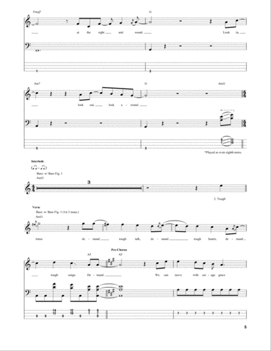 Force Ten Guitar Tablature scores gallery preview page 5