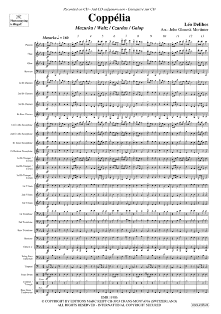 Coppelia Concert Band scores gallery preview page 4