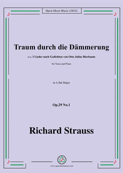 Richard Strauss-Traum durch die Dämmerung,in A flat Major image number null