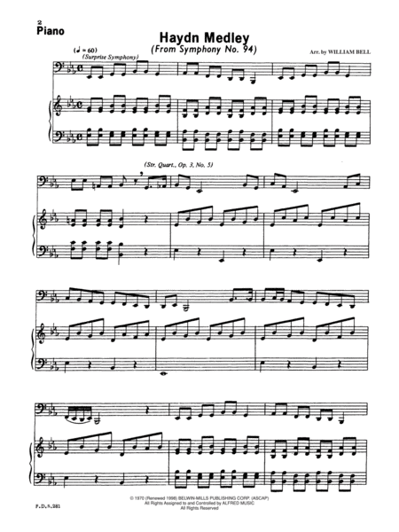 Haydn Medley (from Symphony No. 94)