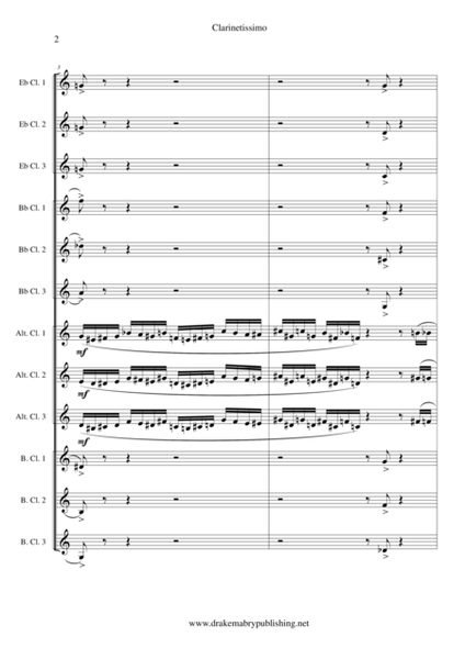 Clarinetissimo (score)