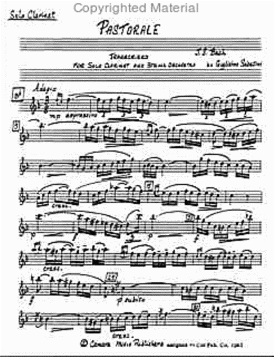 Pastoral (William Sabatini) Clarinet scores gallery preview page 2