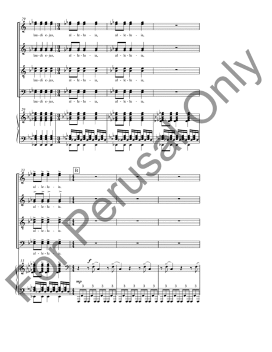 Jubilate (Choral Score) 4-Part scores gallery preview page 5
