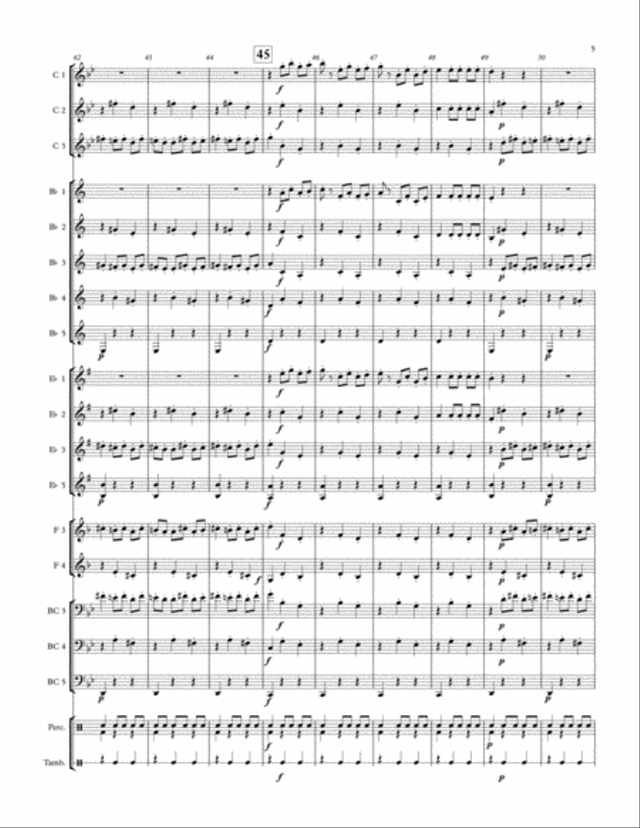 Danse Macabre - Adaptable Arrangement Concert Band scores gallery preview page 5