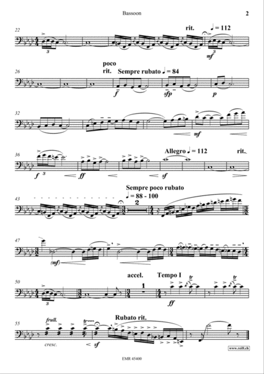 Spanish Dance Bassoon Solo scores gallery preview page 3