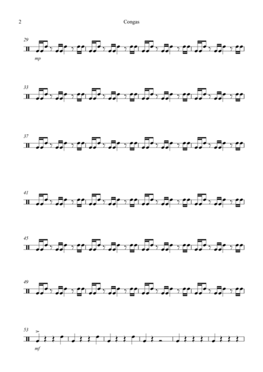 Pachelbel's Cannon - for Flute, Clarinet & Percussion - PERCUSSION 4 - CONGAS image number null