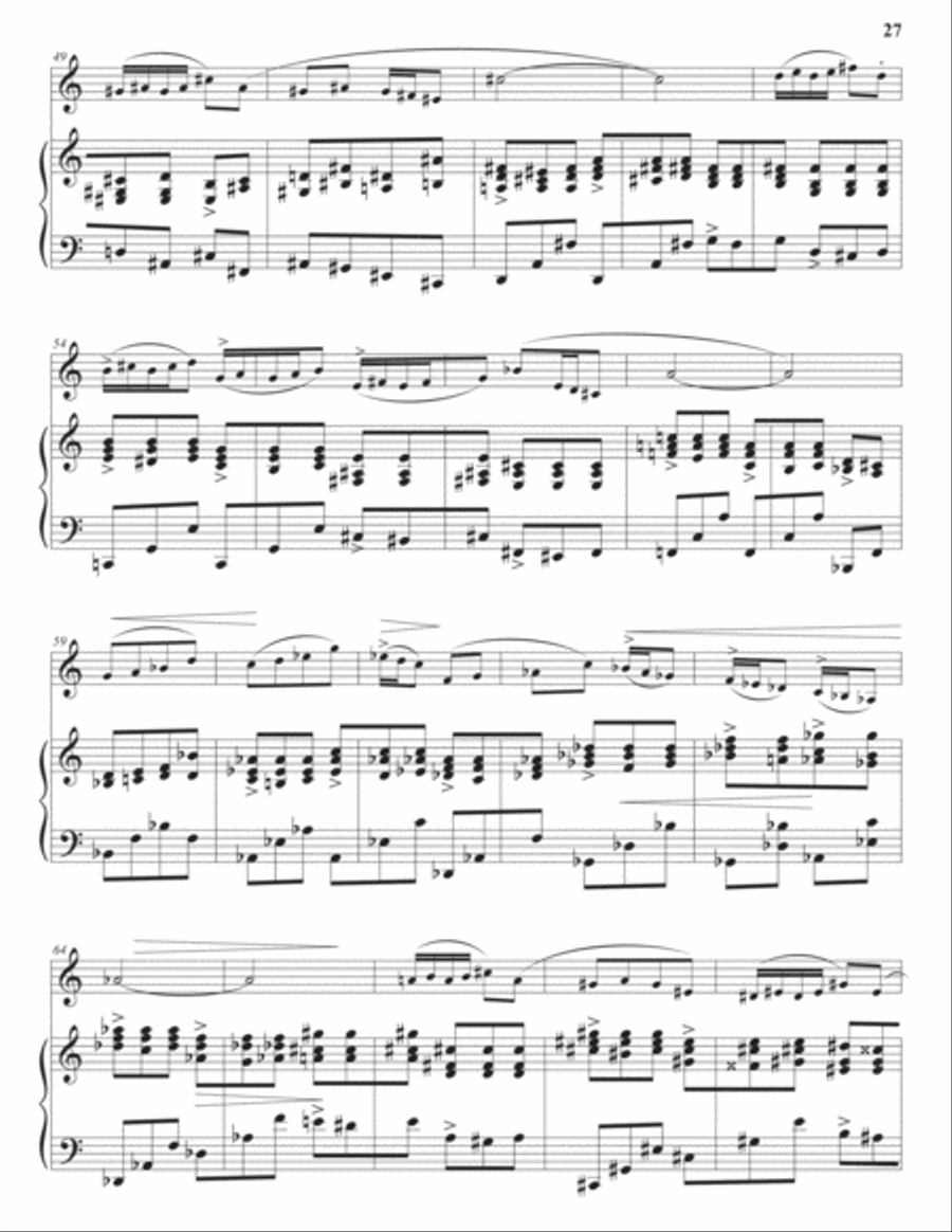 Saxophone Sonata Saxophone Sonata Alto Saxophone scores gallery preview page 6