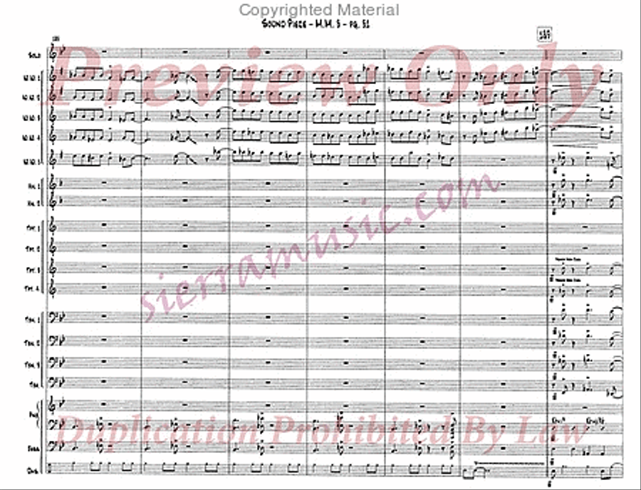 Sound Piece For Jazz Orchestra Big Band scores gallery preview page 32