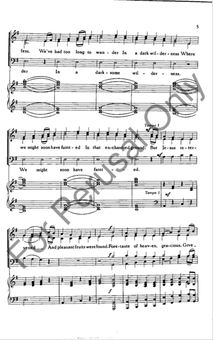 Come, All You Weary Travelers 4-Part scores gallery preview page 5