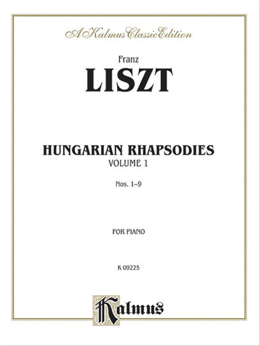 Hungarian Rhapsodies, Volume 1 Piano Solo scores gallery preview page 1