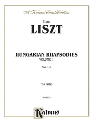 Book cover for Hungarian Rhapsodies, Volume 1