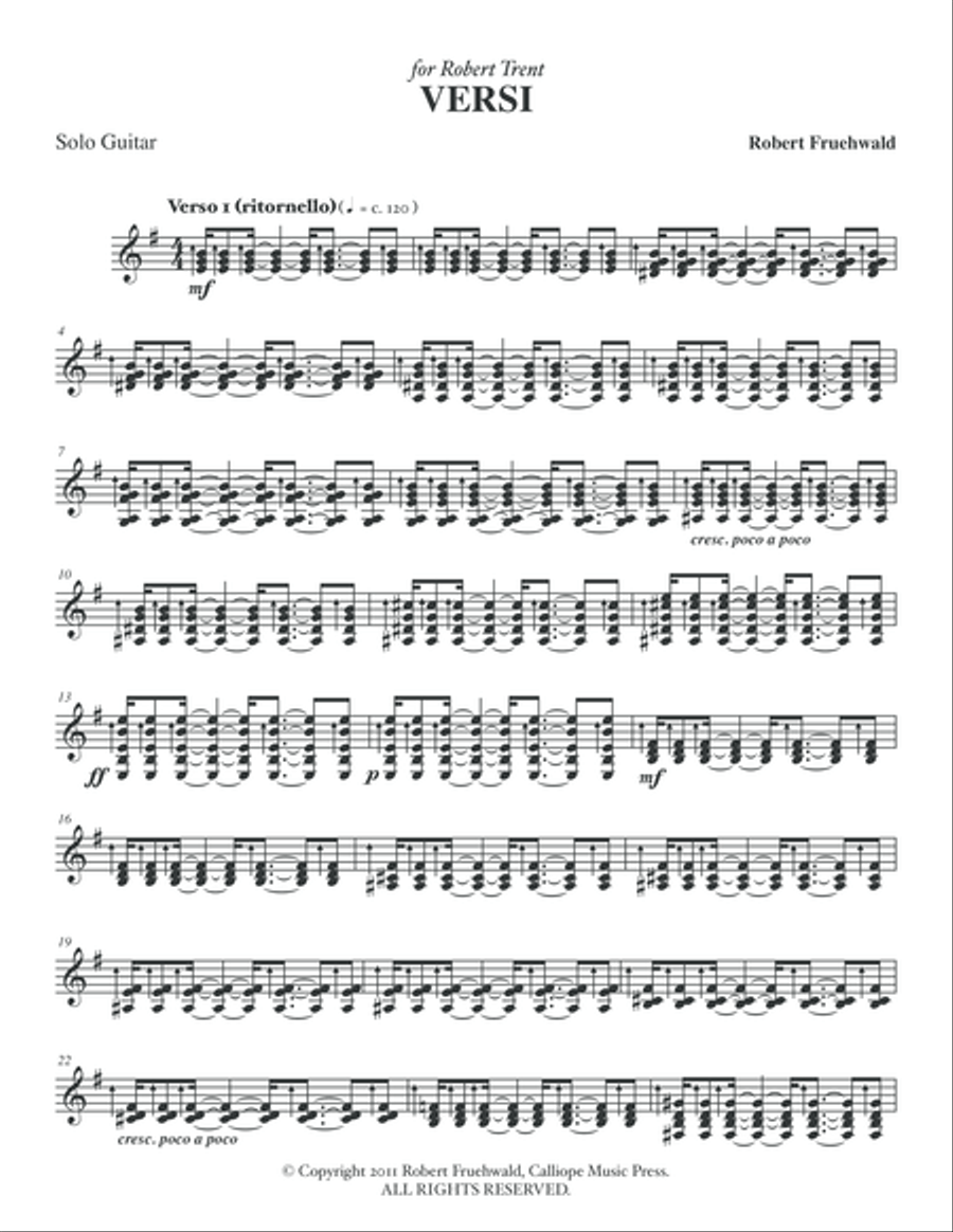 Versi Classical Guitar scores gallery preview page 3