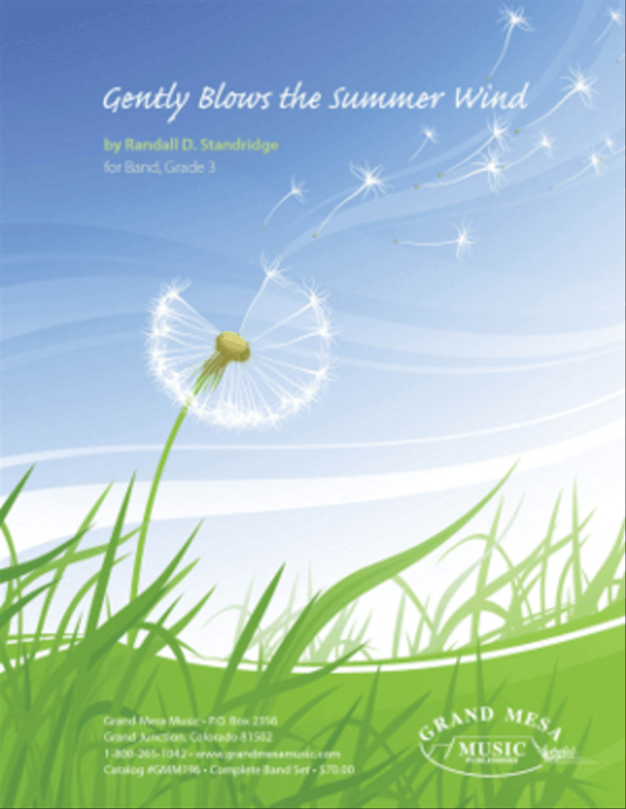 Gently Blows the Summer Wind Concert Band scores gallery preview page 1
