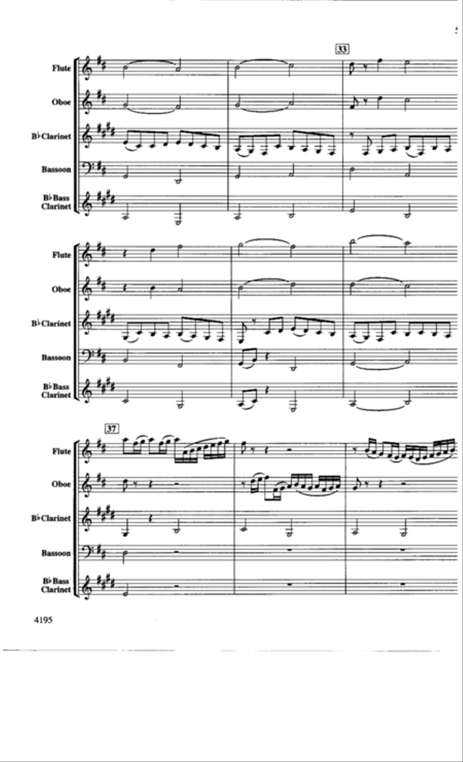 Canon in D Woodwind Quartet scores gallery preview page 5