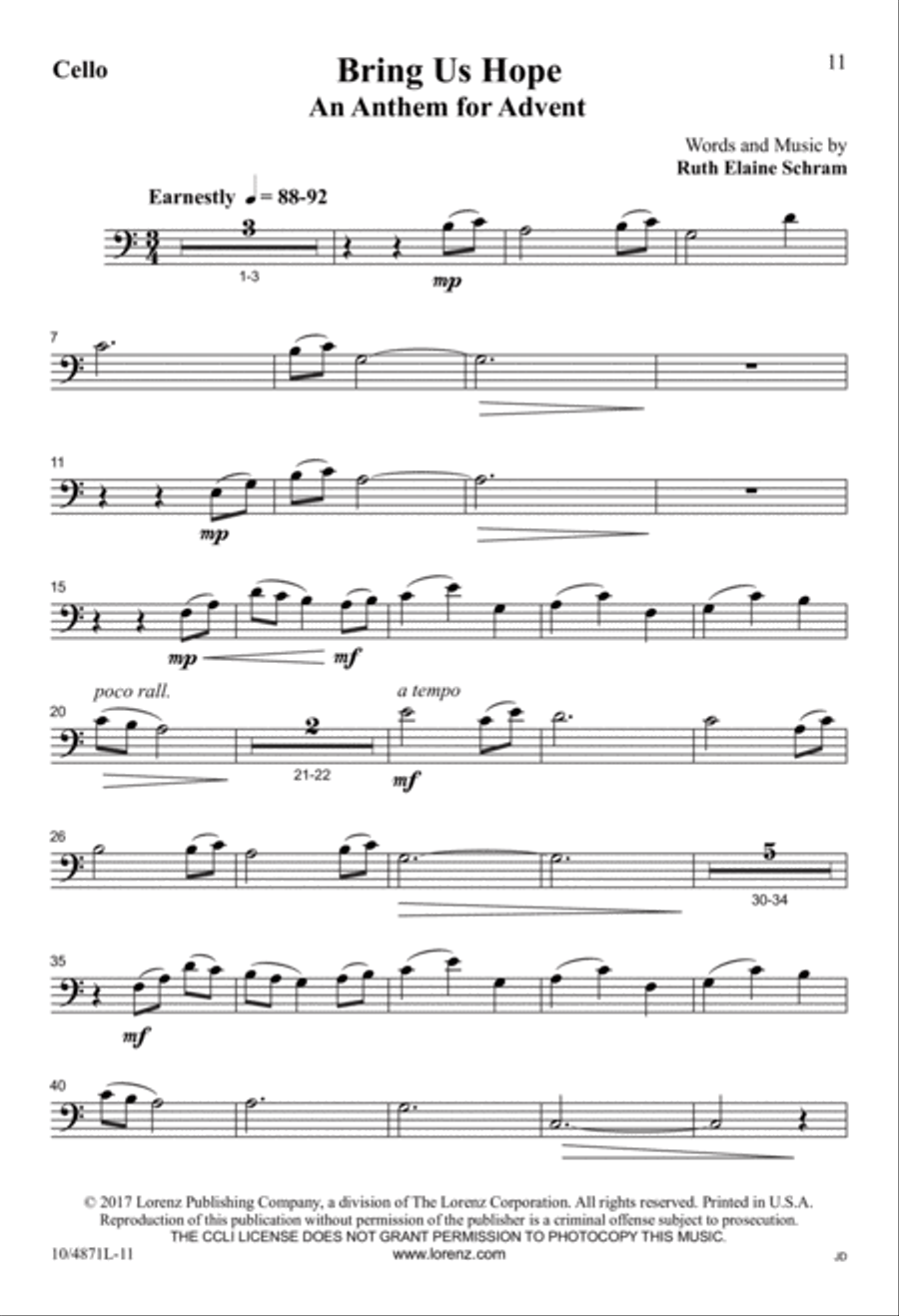 Bring Us Hope 3-Part scores gallery preview page 11