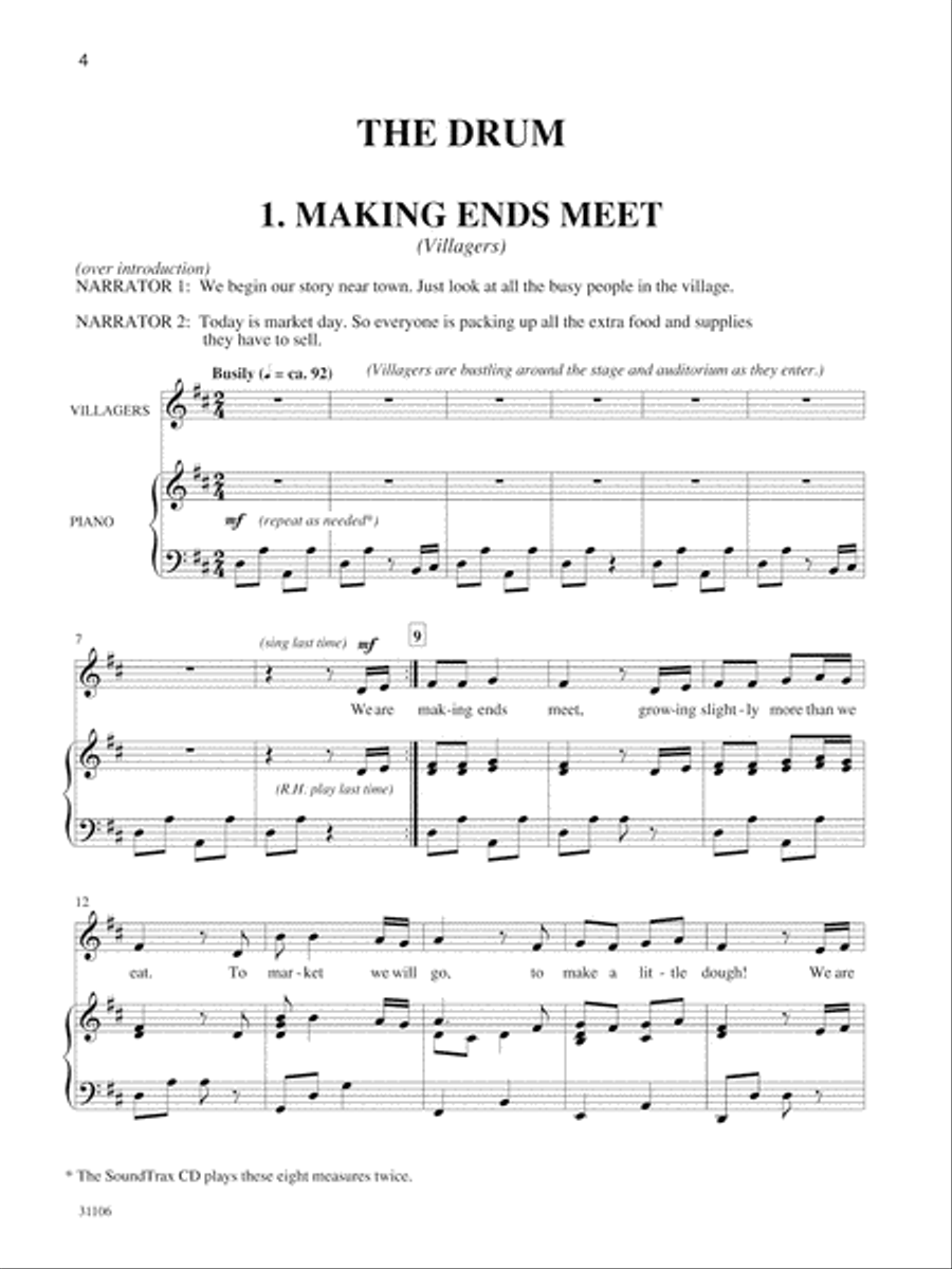 The Drum Unison Choir scores gallery preview page 3